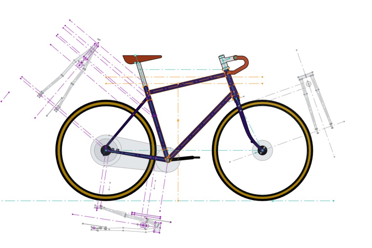 Schéma d’un vélo sur-mesure